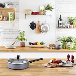 Tigaie Tefal Natural On Induction G2803202 24 cm Antiaderenta cu Capac - Img 4