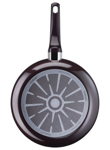 Tigaie Tefal Resist Intense 28 cm Antiaderenta Indicator Thermo-Signal Rosu inchis - Img 3
