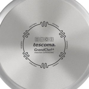 Tigaie Tescoma GrandCHEF, 28 cm, cu antiaderenta, inox, inductie - Img 2
