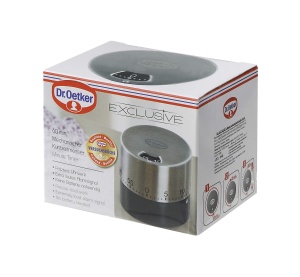 Timer mecanic Dr. Oetker, 60 minute, inox si plastic, gri-marosilver - Img 5