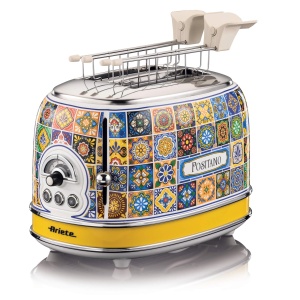 Toaster Ariete Positano 155, 810W, 6 niveluri de rumenire, inox