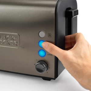 Toaster BlackDecker BXTO1000E 1000W Fante Extra Lungi 7 Trepte de Rumeneala - Img 3
