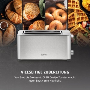 Toaster CASO Classico T 4, pentru 4 felii, 5 niveluri de rumenire, inox - Img 5