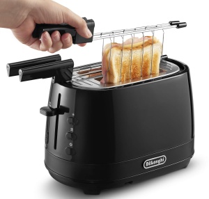 Toaster De Longhi CTLAP2203, 550 W, 2 felii, negru - Img 3