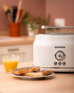 Toaster G3 Ferrari G10134 Artista 750W Design Vintage Beige - Img 2