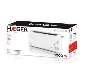 Toaster HAEGER BULGARI 1000W, 4.2 cm, Alb - Img 2
