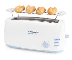 Toaster Orbegozo TO 4500, 1400 W, functie de dezghetare si 6 trepte de rumenire