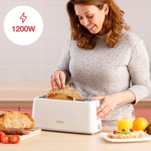 Toaster Solac Buon Giorno Double 1200W, 2 fante, Alb - Img 2