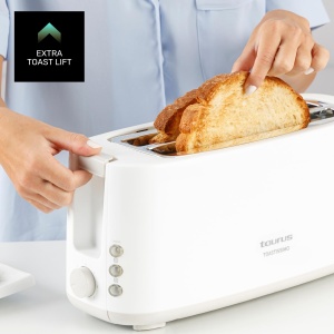 Toaster Taurus Toastissimo 1400 W 2 Fante Extra-Lungi Alb - Img 6