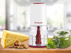 Tocator electric Beper, 500 ml, 400 W, alb, lame din otel inoxidabil - Img 7