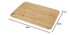 Tocator Metaltex Bambus 35x25x1 cm cu orificiu pentru prindere utilizare dubla - Img 6