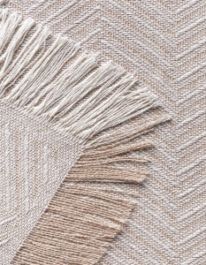 Todocama Cuvertura Multifunctionala 100 Bumbac Recycled Herringbone Design - Img 5