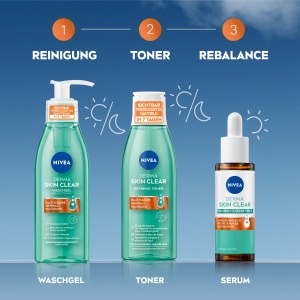 Tonicul pentru fata NIVEA Derma Skin Clear, 200 ml, cu Salicilica si Niacinamid - Img 8