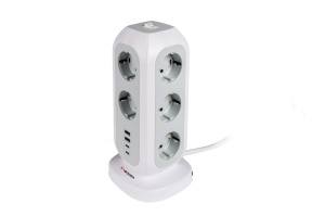 Tornada de Priza Verbatim EUPT-01, 15-in-1, 11 Priza Euro, 2 USB-C, 2 USB-A, 3600W