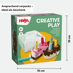 Torta de jucarie HABA Creative Play cu accesoriu, 5 lumanari, pentru copii de la 3 ani - Img 6