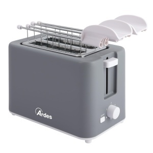 Tostadora ARDES ARTOAST05, 2 felii, 600-700W, inox, gri