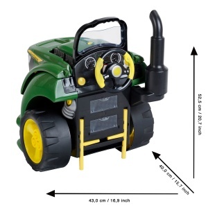Tractor cu motor John Deere, 56 piese, pentru copii de la 3 ani - Img 5