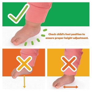 Trampolin pentru bebelusi Bright Starts Bounce Baby, 2 in 1, cu 7 jucarii, roz - Img 6