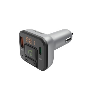 Transmitator FM cu Bluetooth - NegruSilver, Freisprech, Micro-SD