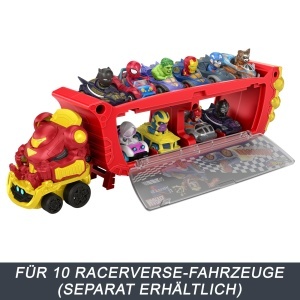 Transportator Hot Wheels Marvel Hulkbuster pentru 10 masini, design Iron Man - Img 5