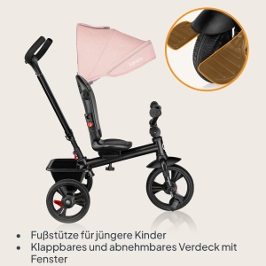 Tricicleta LIONELO Haari 2in1 cu Maner Reglabil, pentru 18 luni - 25 kg - Img 5
