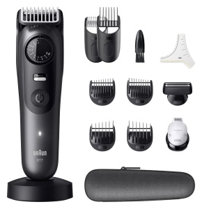 Trimmer barba Braun Series 7 BT7545, 40 lungimi, 120 min autonomie, gri - Img 7