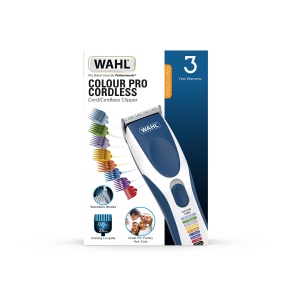 Trimmer de par Wahl Color Pro, fara fir, 8 piepteni, lame din otel carbon - Img 6