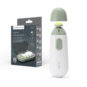 Trimmer electric unghii Nuvita 1130 pentru copii, 5 capete, 2 viteze