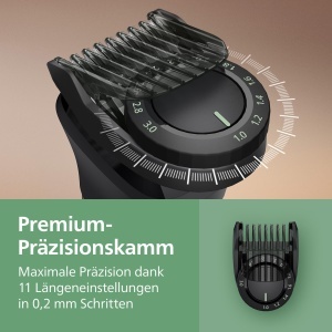 Trimmer multifunctional Philips Series 7000 MG796230 19 accesorii lame metalice auto-ascutite 26 setari lungime - Img 5