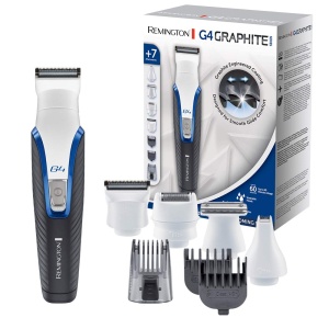 Trimmer multifunctional Remington Graphit G4 4 capete schimbabile Autoascutire