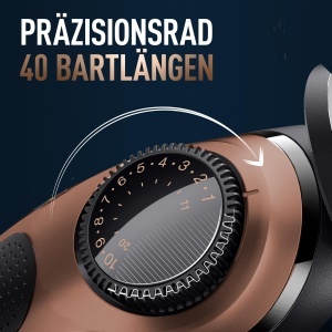 Trimmer pentru barba King C. Gillette PRO, 40 lungimi, 80 min autonomie, otel inoxidabil - Img 3