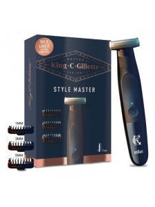 Trimmer pentru barbati King C. Gillette Style Master cu 4D lama, wireless