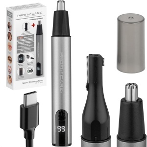 Trimmer pentru nas si urechi ProfiCare PC NE 3144, USB-C, 360 Scherkopf