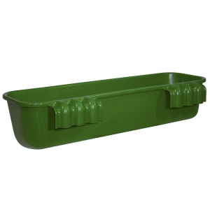 Trog pentru furaje Kerbl 42L, verde, din plastic rezistent