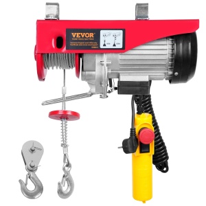Troliu electric VEVOR 1150W 600kg cu telecomanda cablu 12m viteza 10mmin
