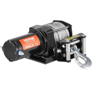 Troliu electric VEVOR P3000-1A 12V 1361 kg cablu din otel IP55 telecomanda - Img 10