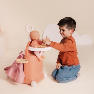 Trolley de ingrijire papusi Smoby Baby Nurse 3-in-1 cu 6 accesorii, pentru papusi de pana la 42 cm - Img 4