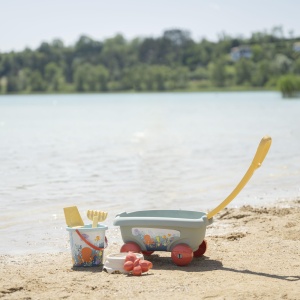 Trolley pentru nisip Smoby Life cu eimer si accesorii, 42 materiale reciclate - Img 7