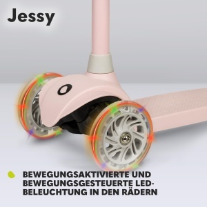 Trotineta pentru copii LIONELO Jessy Premium cu roti LED, 3 ani - 50 kg - Img 6