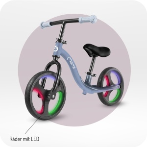Trotineta pentru copii MoMi ISOKA, 2-5 ani, 3,5 kg, cu roti TPR si LED - Img 5