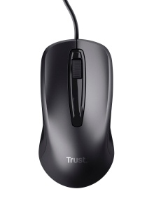 Trust Carve Mouse Optic cu Fir, Mouse cu Fir cu Port USB, 3 Butoane si Rotita de Derulare, 1200 DPI, pentru Dreptaci si Stangaci, PC/Laptop - Negru - Img 8