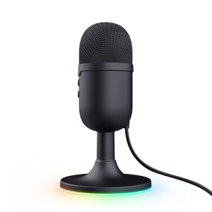 Trust Gaming GXT 236 Yami USB Streaming Microfon PC Podcast Twitch Discord ASMR YouTube, Cardioid Condensator Microfon Gaming, Mute, Iluminare RGB - Negru - Img 11