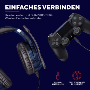 Trust Gaming Headset GXT 488 Forze-B PS4PS5 Microfon pliabil Albastru - Img 4