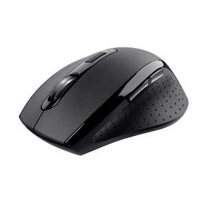 Trust Sura Mouse Wireless pentru laptop/PC/Mac, 800-1200 DPI, 6 butoane, raza de actiune wireless de 10 metri, senzor optic, micro receptor USB, mouse wireless pentru dreptaci, Windows Dell MacBook, negru