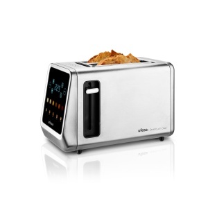 Ufesa One Touch Duo - Prajitor de paine digital 850W 2 sloturi afisaj LED 6 niveluri de rumenire functii pentru paine bagel briose vafe reincalzire de
