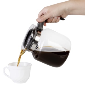 Ulcior de sticla wenco 1,25 l - Ideal pentru ceai, cafea si bauturi reci, rezistent la caldura, cu capac si deschidere pentru gura de scurgere - Poate fi spalat in masina de spalat vase si spars - Transparent/Negru - Img 2