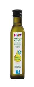 Ulei Bio pentru Beikost HiPP 100 Rape, Omega-3, 250ml