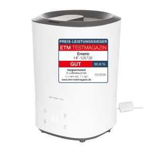 Umidificator EMERIO cu filtru de apa detasabil, 5.5L, 3 viteze, 35dB - Img 1