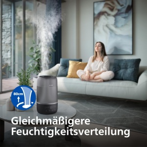 Umidificator Philips, Negru, pentru spatii de pana la 41 m, 32 ore functionare - Img 5