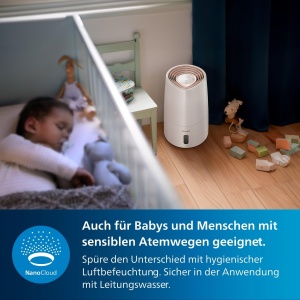 Umidificator Philips Serie 3000, 300 mlh, 3L, Alb - Img 6